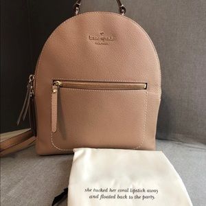 Kate Spade Thompson St Brooke Tan Backpack